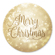 Merry Christmas met gouden achtergrond