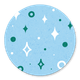 Funky blauw