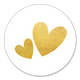 Twee gouden hartjes