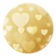 Hartjes op goud
