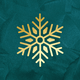 Gouden sneeuwvlok emerald