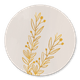 Goudtakje op beige waterverf