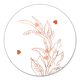 Geboorte - bladertak rose hartjes1