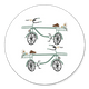 Blauwe fietsjes illustratie