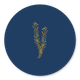 Blauw en gouden takjes