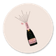 Champagne fles roze