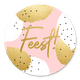 Gouden en Witte stippen 'Feest'