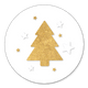 Gouden kerstboom en sterren