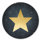 Gouden Ster Donkerblauw Sterren