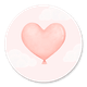 Hartjes Ballon Roze