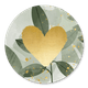 Groene plantjes met gouden hartje