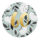 Witte bloemen met gouden 60