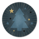 Blauwe Kerstboom en Sterren