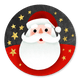 Kerstman met gouden sterren