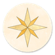 Kerstster Goud