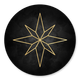 Kerstster Goud op Zwart
