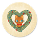 Kat in Kerstkrans