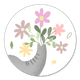 Olifantje met bloemen
