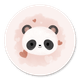 Panda met roze hartjes