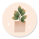 Plantenpot en Hartjes