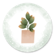 Plantje Waterverf Hartjes