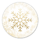 Gouden sneeuwvlokken en sneeuw