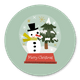 Kerst sneeuwpop snowglobe