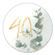 Waterverf takje met gouden 40