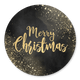 Merry Christmas, gouden sneeuw en zwart