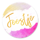 Feestje goud - waterverf roze