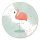 Flamingo op waterverf