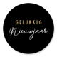 Gelukkig Nieuwjaar - Zwart