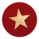Gouden ster rood