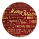 Kerstgroet internationaal rood