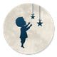 Silhouet - Jongen pakt ster