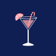 Kerst cocktail blauw