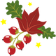 sluitzegel kerststukje
