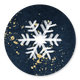 Kerst-ster blauw goud