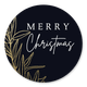Gouden tak donkerblauw merry christmas