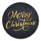 Merry Christmas goud op zwart