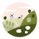 Boerderij geboorte roze