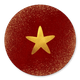 Rood met gouden ster