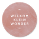 Welkom wonder roze textuur