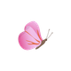 Sluitzegel vlinder roze