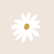 Bloemetje beige