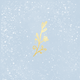 Ornament winter blauw