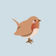 Winters vogeltje roodborstje