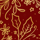 Sierlijk kerst takjes rood