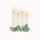 Advent kaarsen minimalistisch blauw