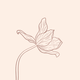 Art deco tulp beige